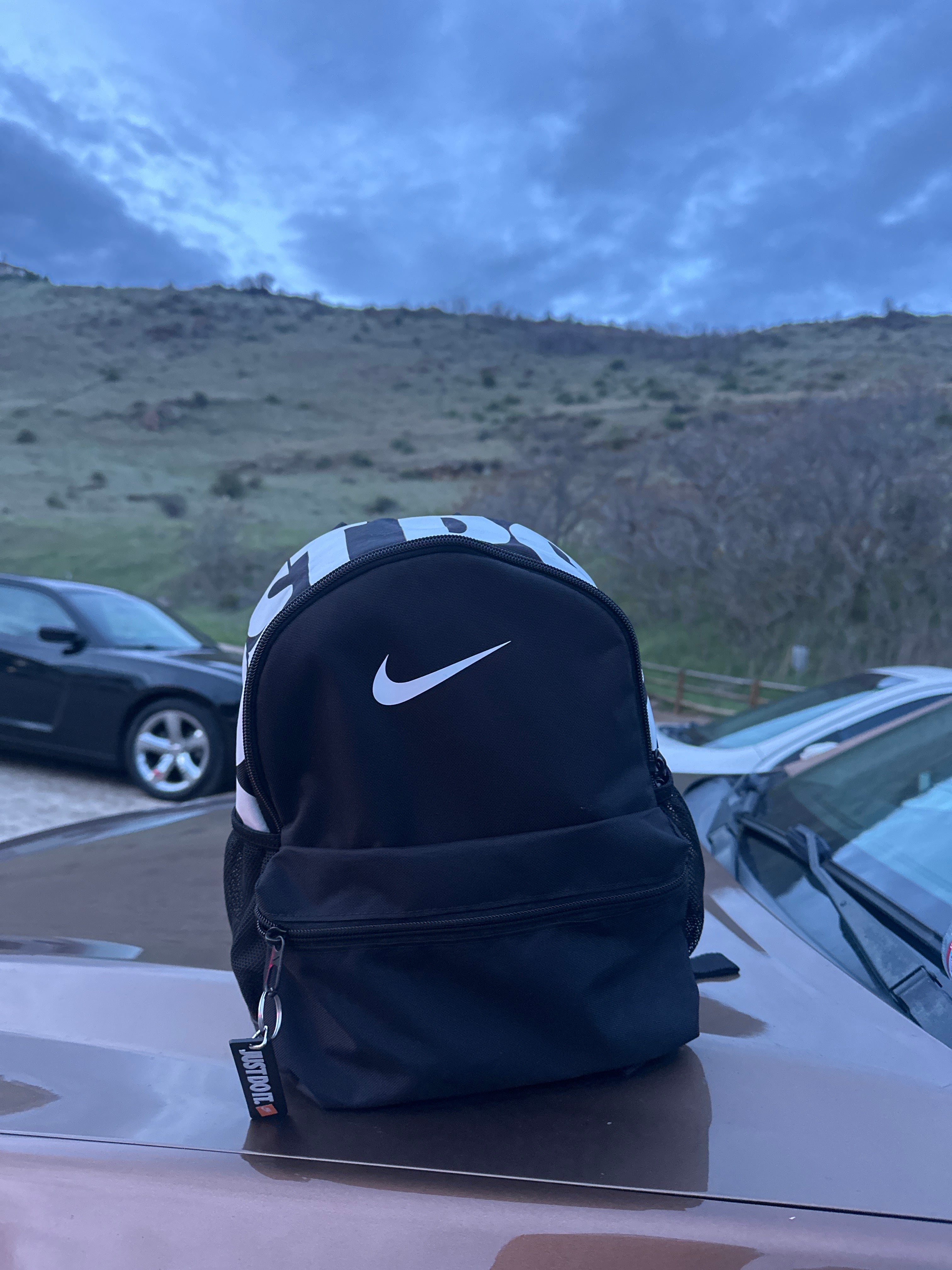 Nike Mini Backpack Black White - Like New